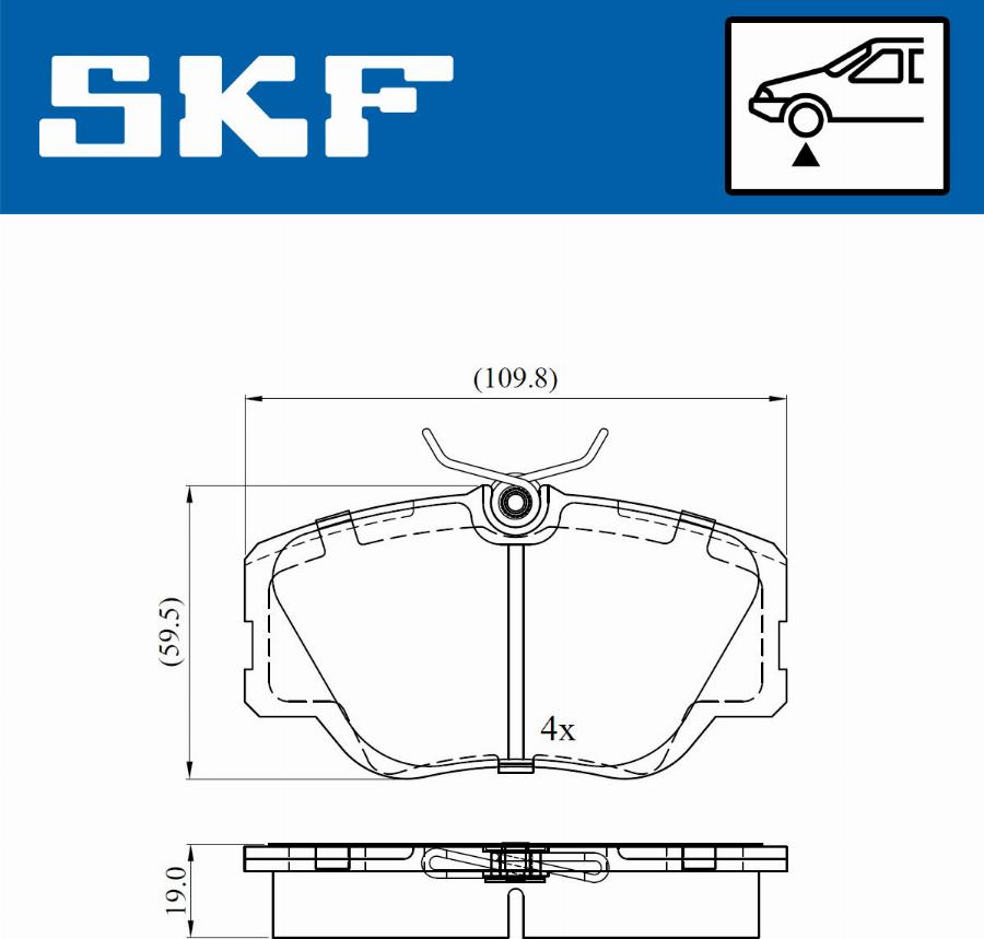 SKF VKBP 80431 - Bremžu uzliku
