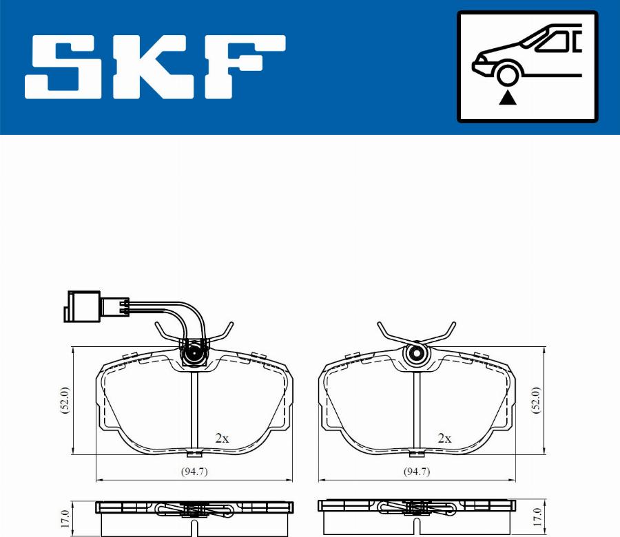 SKF VKBP80480E - Bremžu uzliku kompl