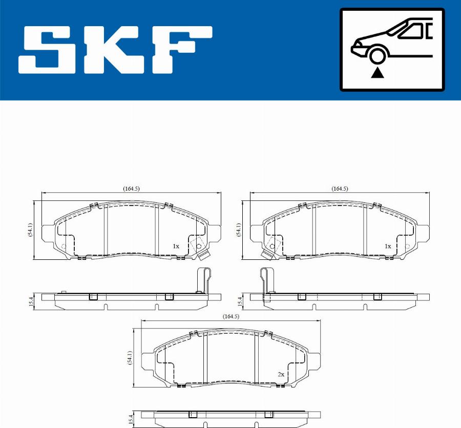 SKF VKBP81099A - Bremžu uzliku kompl