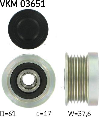 SKF VKM 03651 - 535 0072