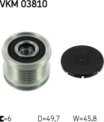 SKF VKM 03810 - Piedziņas skriemelis