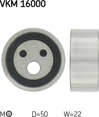 SKF VKM16000 - Spriegotājrullītis, Gāzu sadales