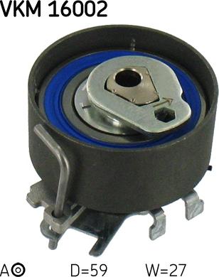 SKF VKM16002 - Spriegotājrullītis, Gāzu sadales