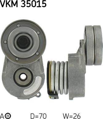 SKF VKM35015 - Siksnas spriegotājs, Ķīļsiksna