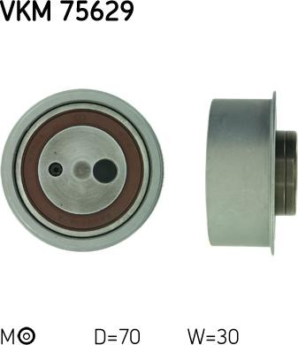 SKF VKM 75629 - Spriegotājrullītis, Gāzu
