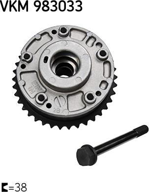 SKF VKM983033 - Sadales vārpstas regulēšanas