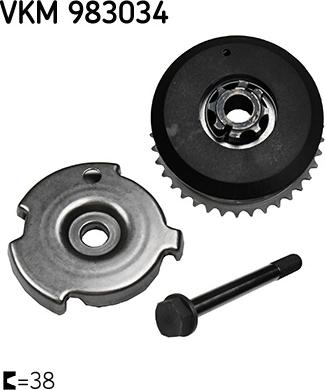 SKF VKM983034 - Sadales vārpstas regulēšanas
