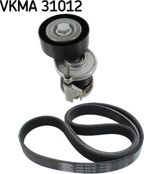 SKF VKMA 31012 - Ķīļrievu siksnu