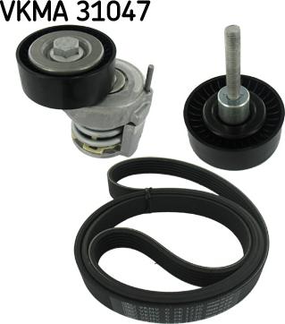 SKF VKMA 31047 - Ķīļrievu siksnu