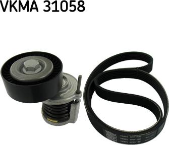 SKF VKMA 31058 - Ķīļrievu siksnu