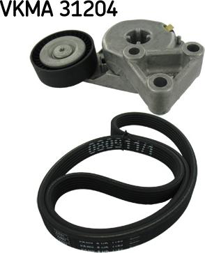 SKF VKMA31204 - Ķīļrievu siksnu komplekts