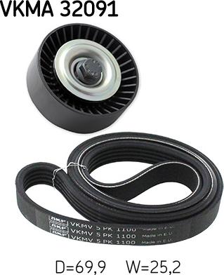 SKF VKMA32091 - Auto Part