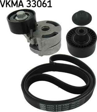 SKF VKMA33061 - Ķīļrievu siksnu komplekts