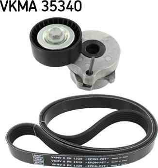 SKF VKMA 35340 - Ķīļrievu siksnu