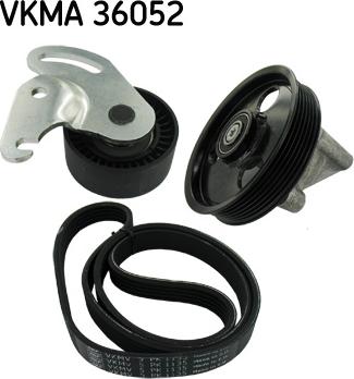 SKF VKMA 36052 - Ķīļrievu siksnu