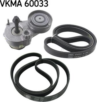 SKF VKMA 60033 - Ķīļrievu siksnu