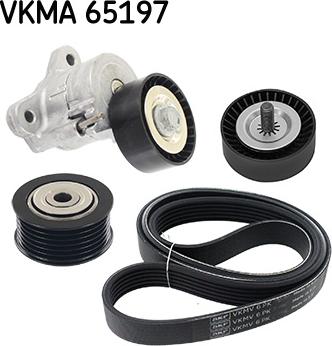 SKF VKMA 65197 - Ķīļrievu siksnu