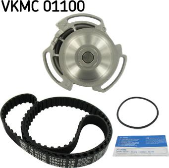SKF VKMC01100 - Ūdenssūknis + Zobsiksnas