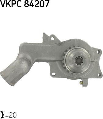 SKF VKPC 84207 - ŪDENS SŪKNIS