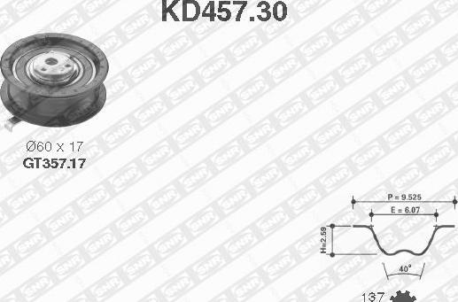 SNR KD457.30