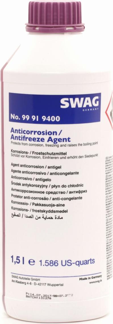 Swag 99 91 9400 - Antifrīzs