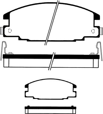 Maxgear 19-0537 - Bremžu uzliku kompl