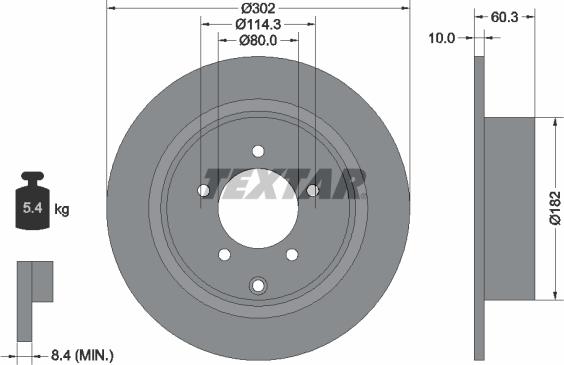 Textar 92177303 - Auto Part
