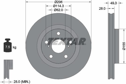 Textar 92168803 - Auto Part