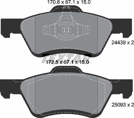 Textar 2443901 - Auto Part