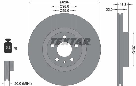 Textar 92252803 - Auto Part
