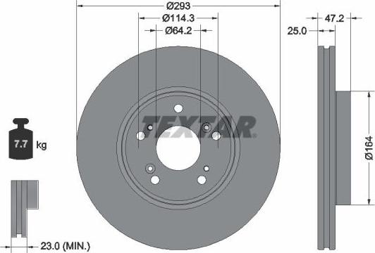 Textar 92353003 - Auto Part