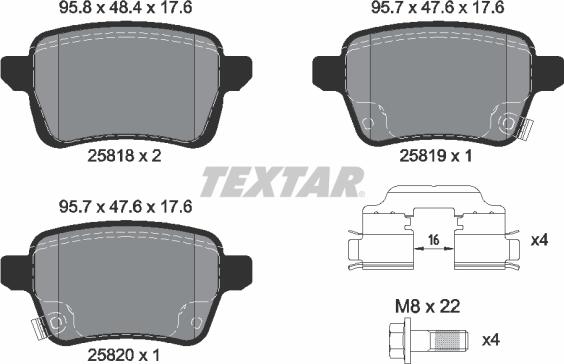 Textar 2581802 - Auto Part