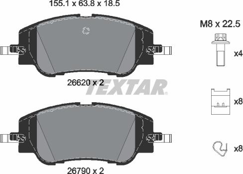 Textar 2662001 - Auto Part