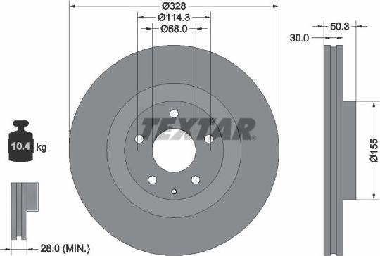 Textar 92352303 - Auto Part