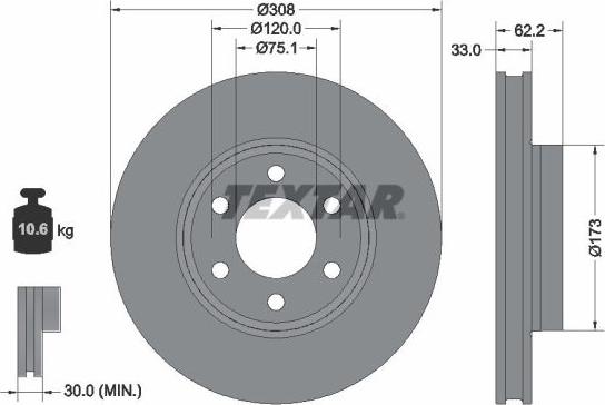Textar 92352603 - Auto Part