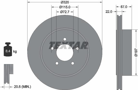 Textar 92177205 - Auto Part