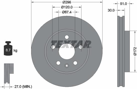 Textar 92186905 - Auto Part