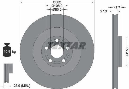 Textar 92350805 - Auto Part