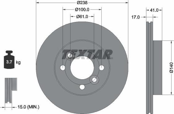 Textar 92350903 - Auto Part