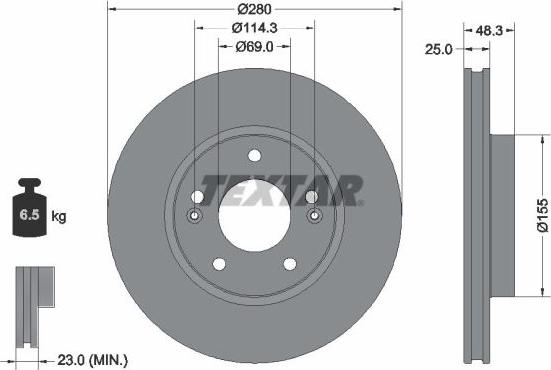 Textar 92351203 - Auto Part