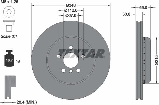 Textar 92351625 - Auto Part