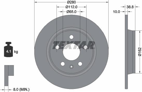 Textar 92354503 - Auto Part