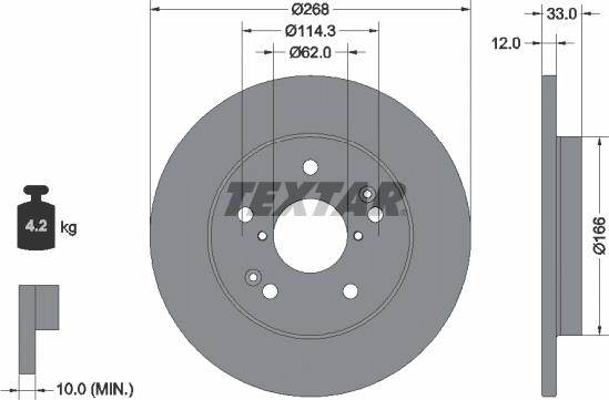 Textar 92354603 - Auto Part