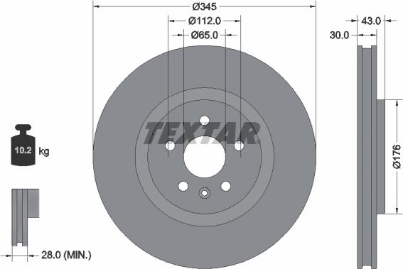 Textar 92355103 - Auto Part