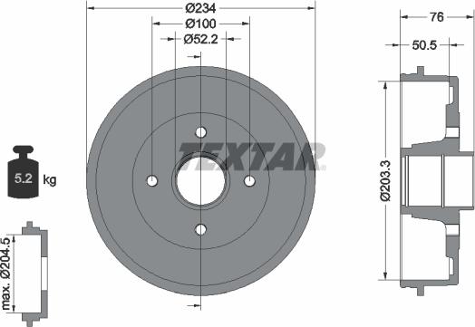 Textar 94019700 - Auto Part