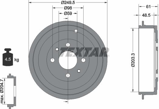 Textar 94019900 - Auto Part