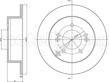 Blue Print ADG043139 - BREMŽU DISKS