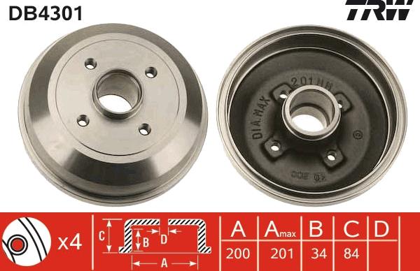TRW DB4301 - Auto Part