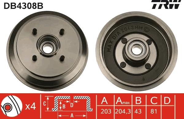 TRW DB4308B - Auto Part