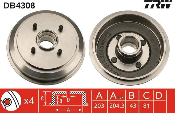 TRW DB4308 - Auto Part